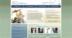 Desktop Screenshot of memorialwebsites.legacy.com
